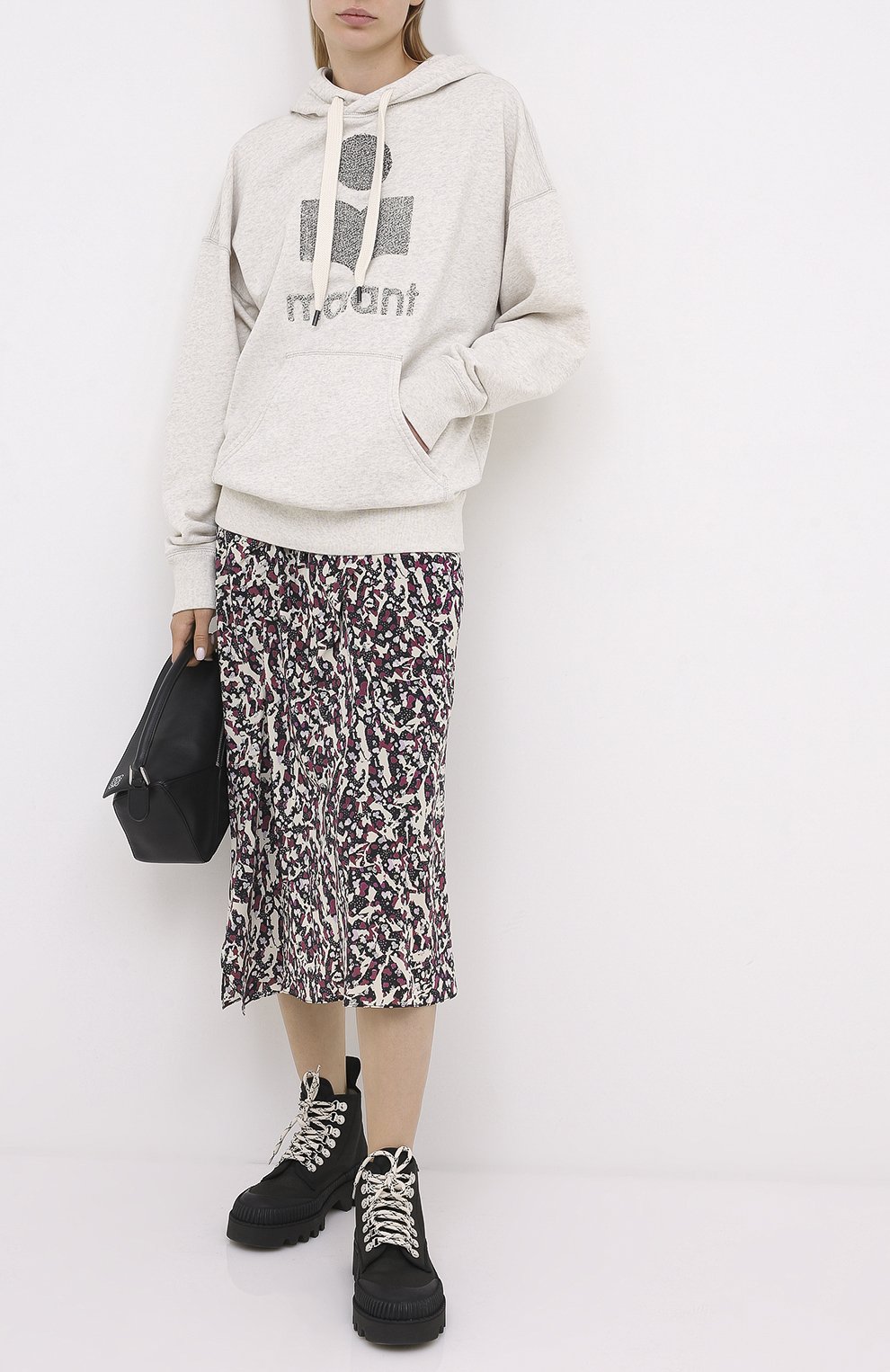 Хлопковое худи ISABEL MARANT ETOILE, арт. SW0031-20A072E/MANSEL, фото 2