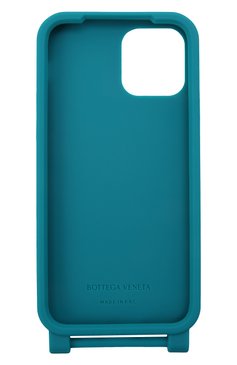 Чехол для iphone 12/12 pro BOTTEGA VENETA бирюзового цвета, арт. 680029/V0EY0 | Фото 2 (Региональные ограничения белый список (Axapta Mercury): Не проставлено; Нос: Не проставлено; Материал: Пластик)