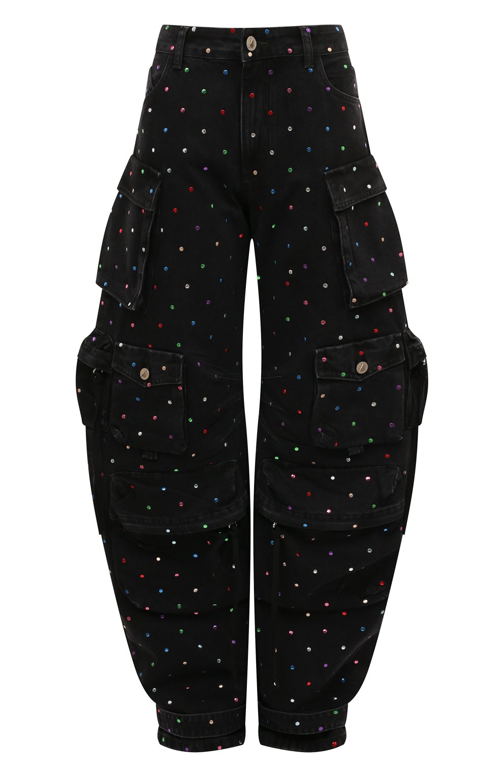 Джинсы-карго THE ATTICO черного цвета по цене 175500 руб., арт. 247WCP84, фото 1 Джинсы-карго THE ATTICO, арт. 247WCP84, фото 1