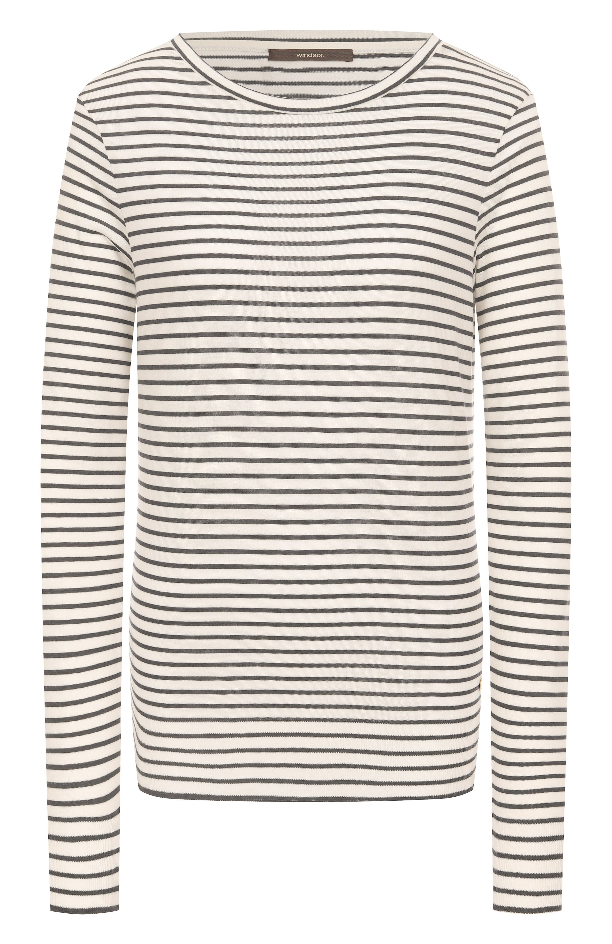 Лонгслив WINDSOR кремового цвета по цене 19150 руб., арт. 52 DT106 10017405/30045346, фото 1 Лонгслив WINDSOR, арт. 52 DT106 10017405/30045346, фото 1