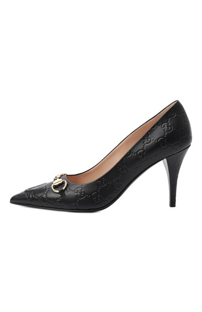 Кожаные туфли horsebit GUCCI, арт. 853318/AAD4U, фото 4