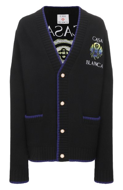 Женский кардиган из шерсти и кашемира CASABLANCA, арт. U-W-SP26-KW-1201-01