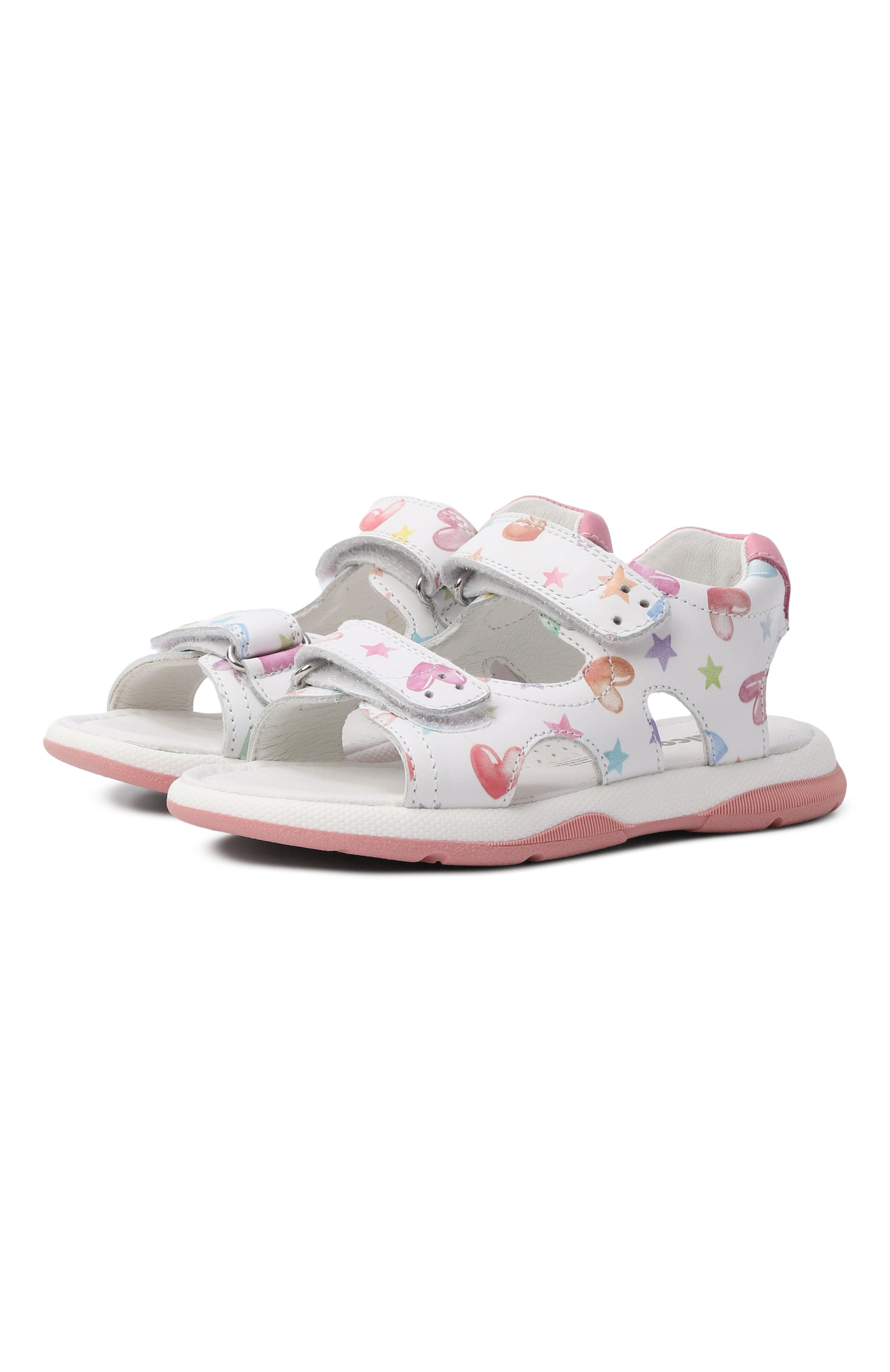 Кожаные сандалии wunny FALCOTTO белого цвета по цене 11150 руб., арт. 1501115/18_001, фото 1 Кожаные сандалии wunny FALCOTTO, арт. 1501115/18_001, фото 1