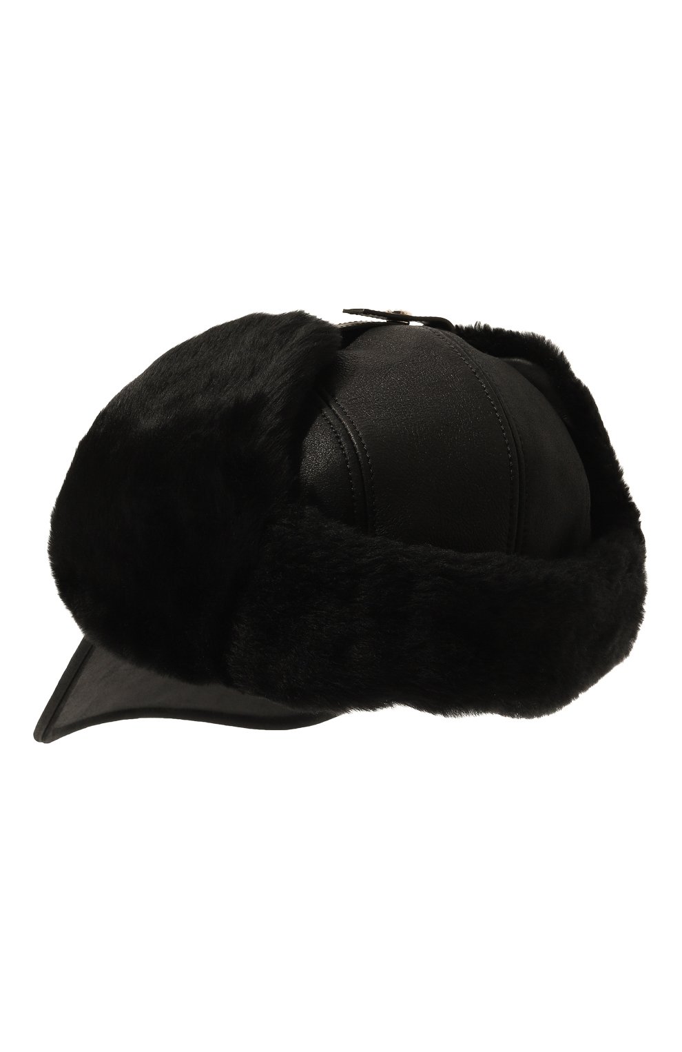 Кожаная бейсболка PRADA, арт. 2HC084-39A-F0002, фото 3