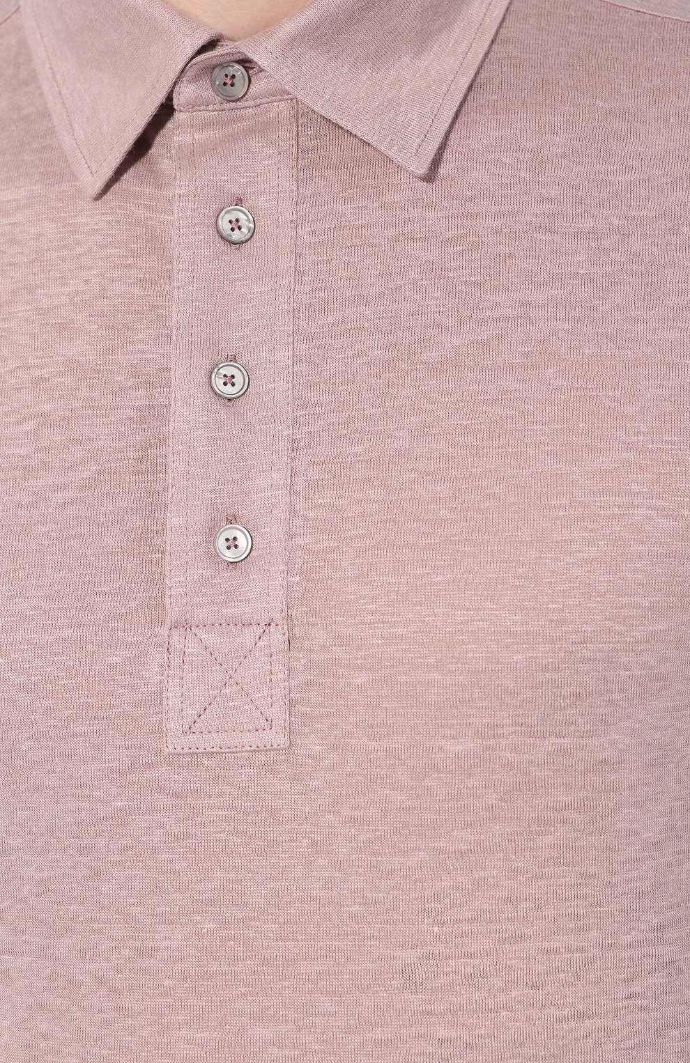 Льняное поло ZEGNA розового цвета по цене 39950 руб., арт. UU564/723, фото 5 Льняное поло ZEGNA, арт. UU564/723, фото 5