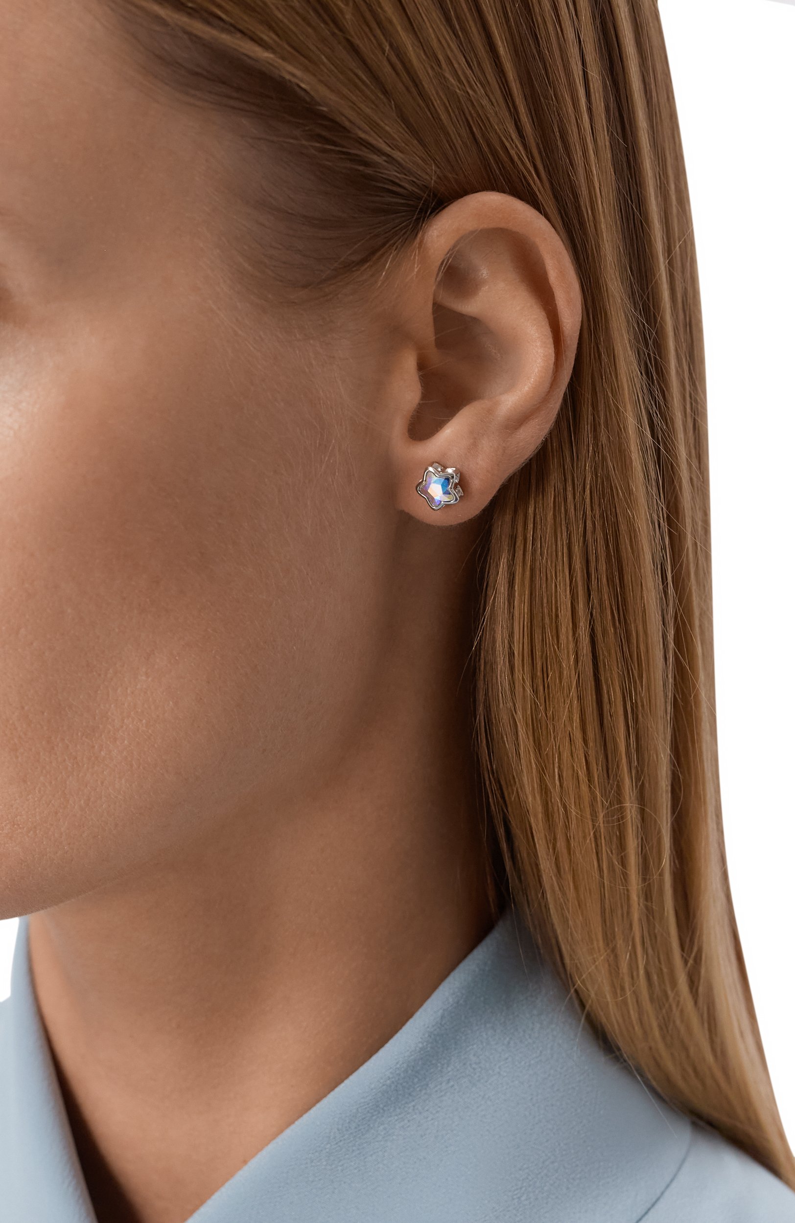 Серьги SWAROVSKI серебряного цвета по цене 24500 руб., арт. 5754184, фото 3 Серьги SWAROVSKI, арт. 5754184, фото 3
