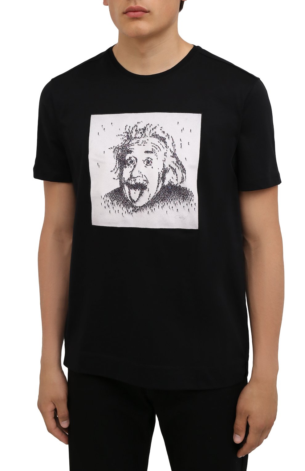 Хлопковая футболка LIMITATO черного цвета по цене 18650 руб., арт. ALBERT/T-SHIRT, фото 3 Хлопковая футболка LIMITATO, арт. ALBERT/T-SHIRT, фото 3