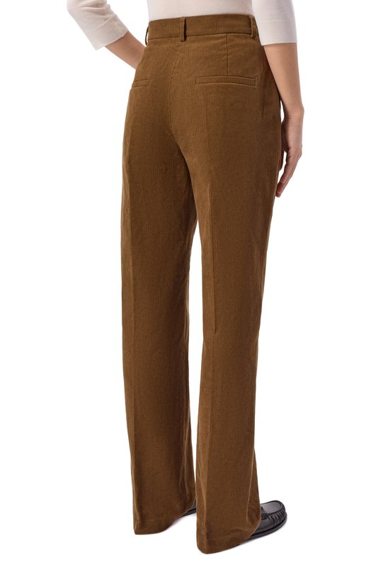 Вельветовые брюки Хохлома х Алена Ахмадуллина WTP2341 Коричневый  WTP2341 Фото 4