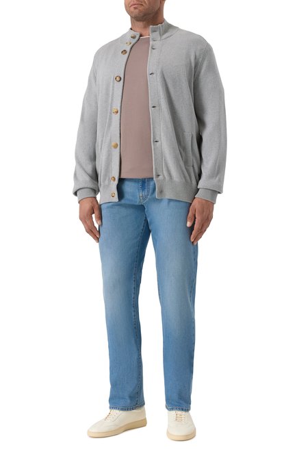 Мужская хлопковая футболка BRUNELLO CUCINELLI, арт. M0B137427