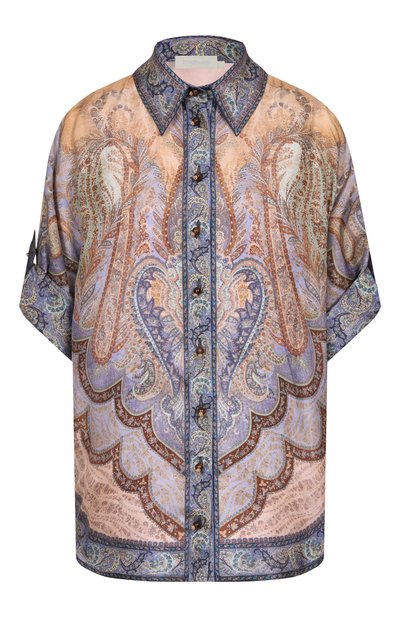 Женская шелковая рубашка ZIMMERMANN, арт. 8624TRS262