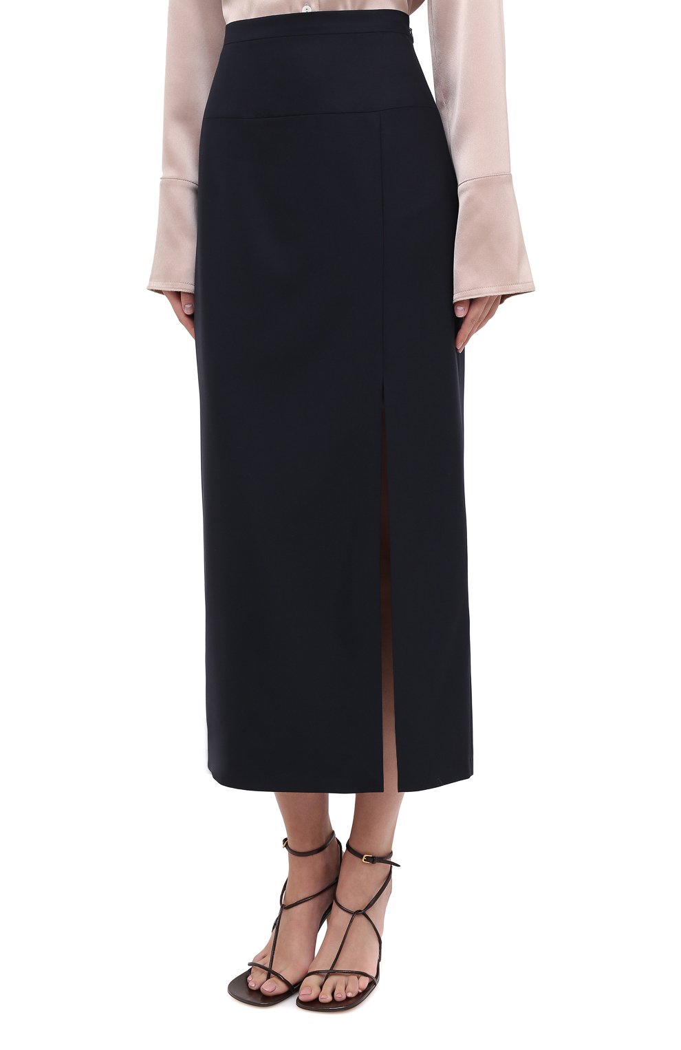 Шерстяная юбка TEGIN синего цвета по цене 29900 руб., арт. FS2068, фото 3 Шерстяная юбка TEGIN, арт. FS2068, фото 3