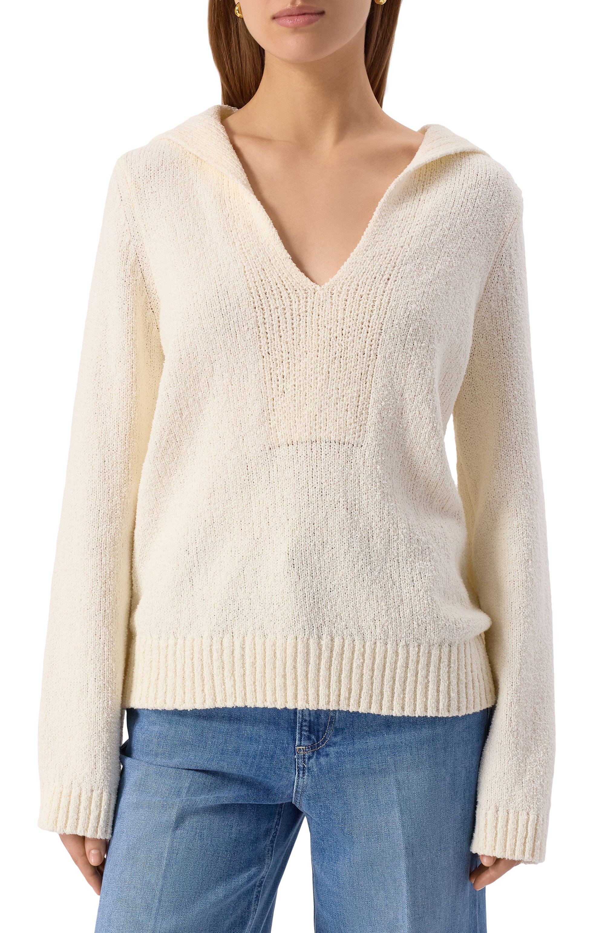 Хлопковый свитер LOULOU DE SAISON, арт. BAHIA, фото 3