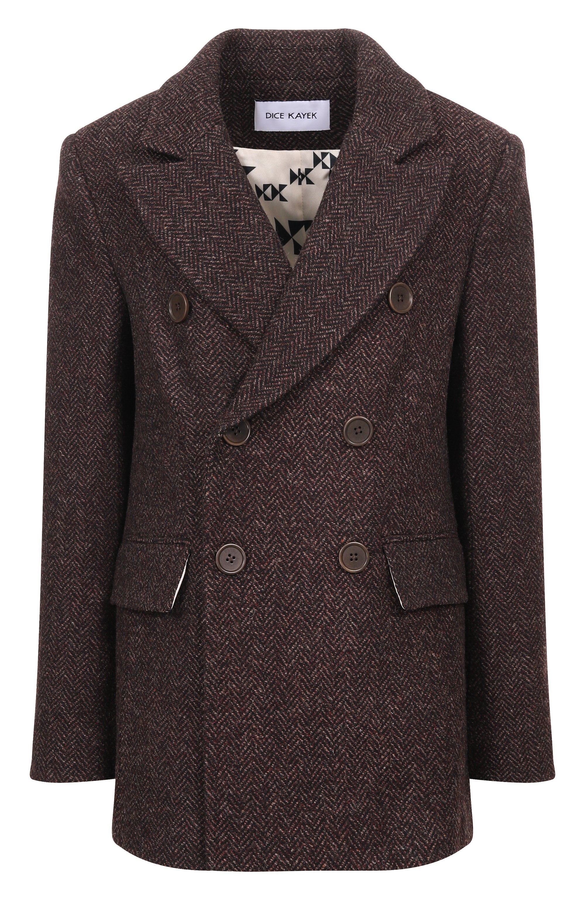 Шерстяной жакет DICE KAYEK, арт. FW25V506 MRD BROWN, фото 1