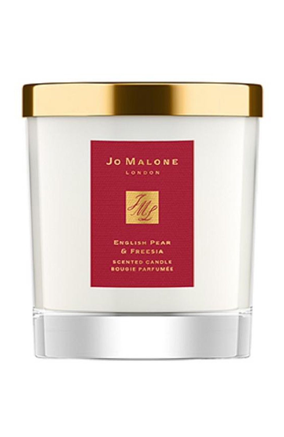 Свеча для дома english pear & freesia JO MALONE LONDON бесцветного цвета по цене 4200 руб., арт. LAWY-01, фото 1 Свеча для дома english pear & freesia JO MALONE LONDON, арт. LAWY-01, фото 1