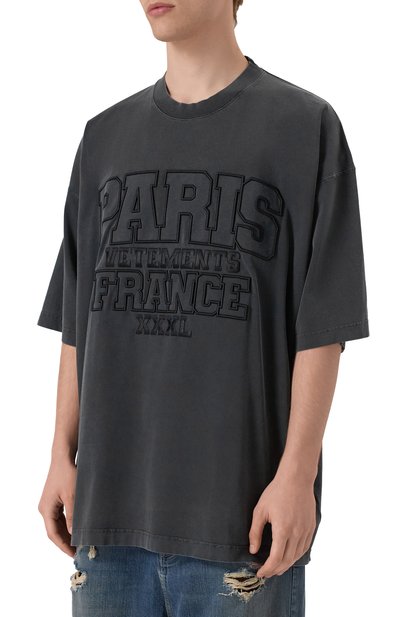 Хлопковая футболка VETEMENTS, арт. UA65TR550B/LIGHT JERSEY, фото 3