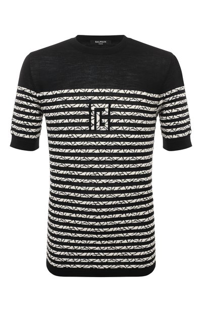 Джемпер из шерсти и хлопка BALMAIN, арт. AH1AL026KD90, фото 1