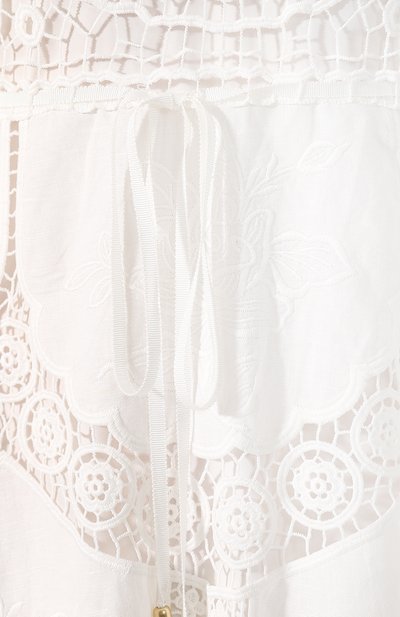 Платье из смеси льна и хлопка ZIMMERMANN, арт. 7108DB0N, фото 5