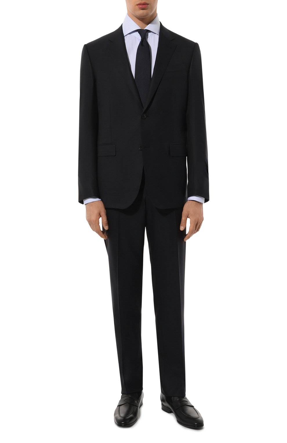 Шерстяной костюм ZEGNA синего цвета по цене 543500 руб., арт. 221225/C22571, фото 2 Шерстяной костюм ZEGNA, арт. 221225/C22571, фото 2