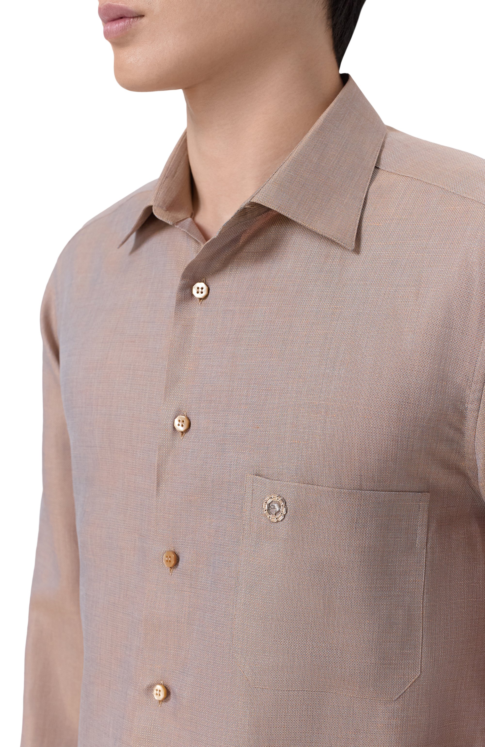 Рубашка из хлопка и льна STEFANO RICCI, арт. MC008361/R3165, фото 5