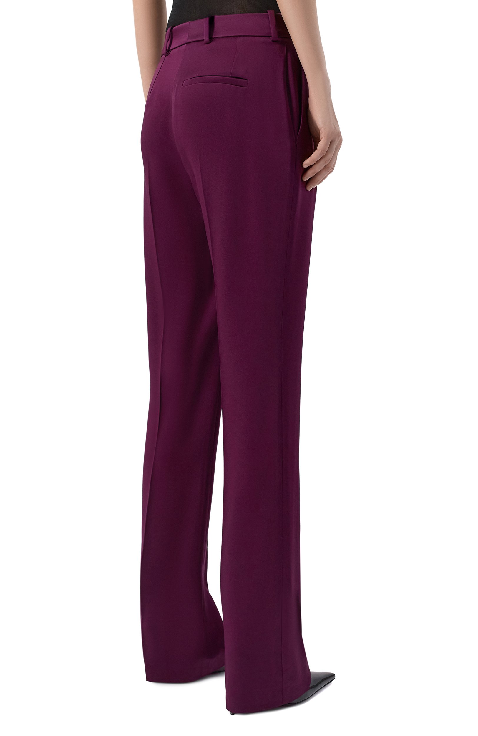 Брюки NINA RICCI фиолетового цвета по цене 92800 руб., арт. 26ACPA018/AC0125, фото 4 Брюки NINA RICCI, арт. 26ACPA018/AC0125, фото 4