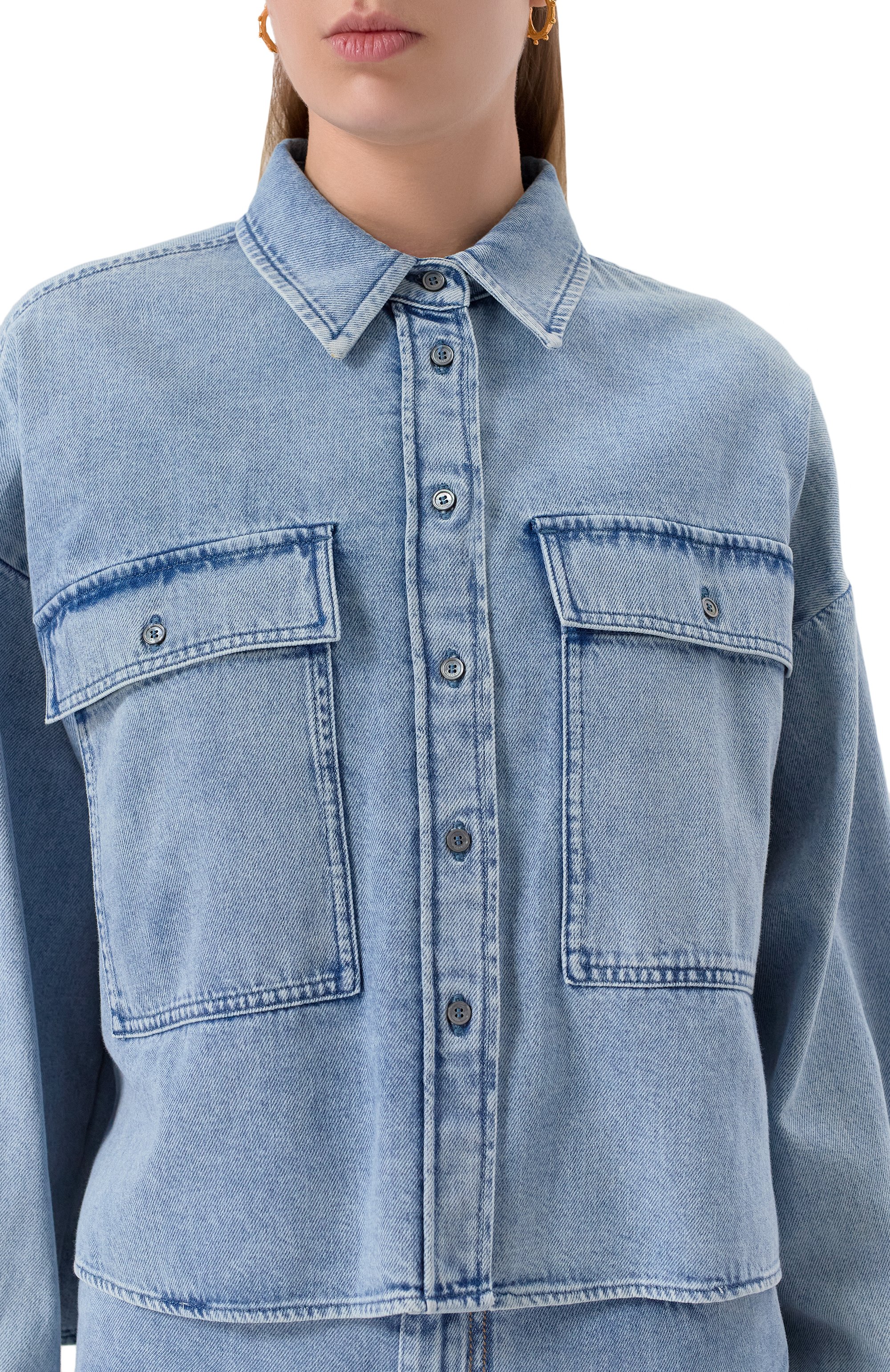 Джинсовая рубашка WEEKEND MAX MARA, арт. ZEMIRA, фото 5