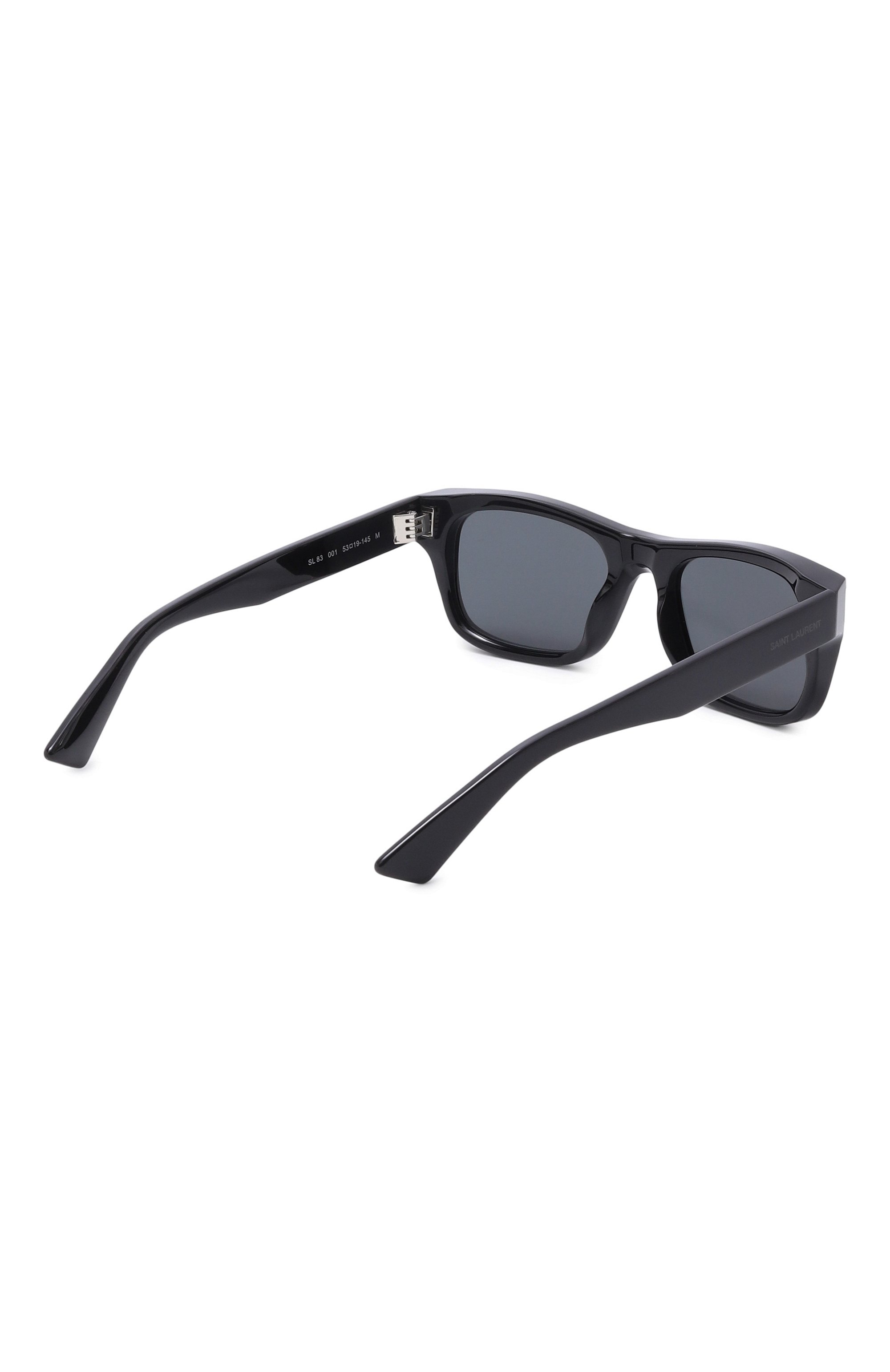 Солнцезащитные очки SAINT LAURENT черного цвета по цене 47300 руб., арт. SL 83 001, фото 5 Солнцезащитные очки SAINT LAURENT, арт. SL 83 001, фото 5