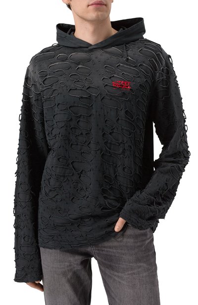 Хлопковое худи DIESEL, арт. A16173/0SLBS, фото 3