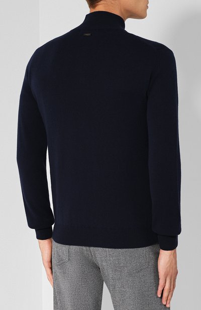 Джемпер из смеси шерсти и кашемира с воротником-стойкой на молнии CORNELIANI, арт. 00M511-0025110, фото 4