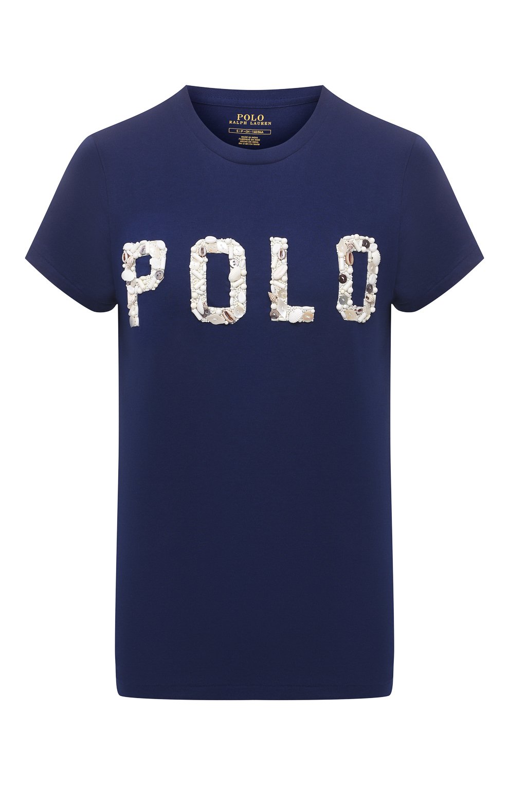 Хлопковая футболка POLO RALPH LAUREN синего цвета по цене 17800 руб., арт. 211827661, фото 1 Хлопковая футболка POLO RALPH LAUREN, арт. 211827661, фото 1