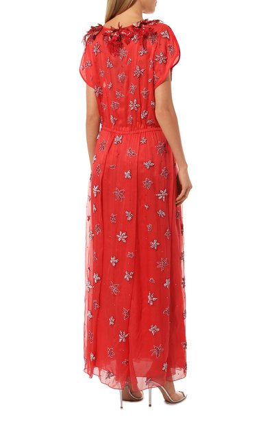 Шелковое платье GIORGIO ARMANI красного цвета по цене 3995000 руб., арт. 0SHVR01L/T01PY, фото 4 Шелковое платье GIORGIO ARMANI, арт. 0SHVR01L/T01PY, фото 4