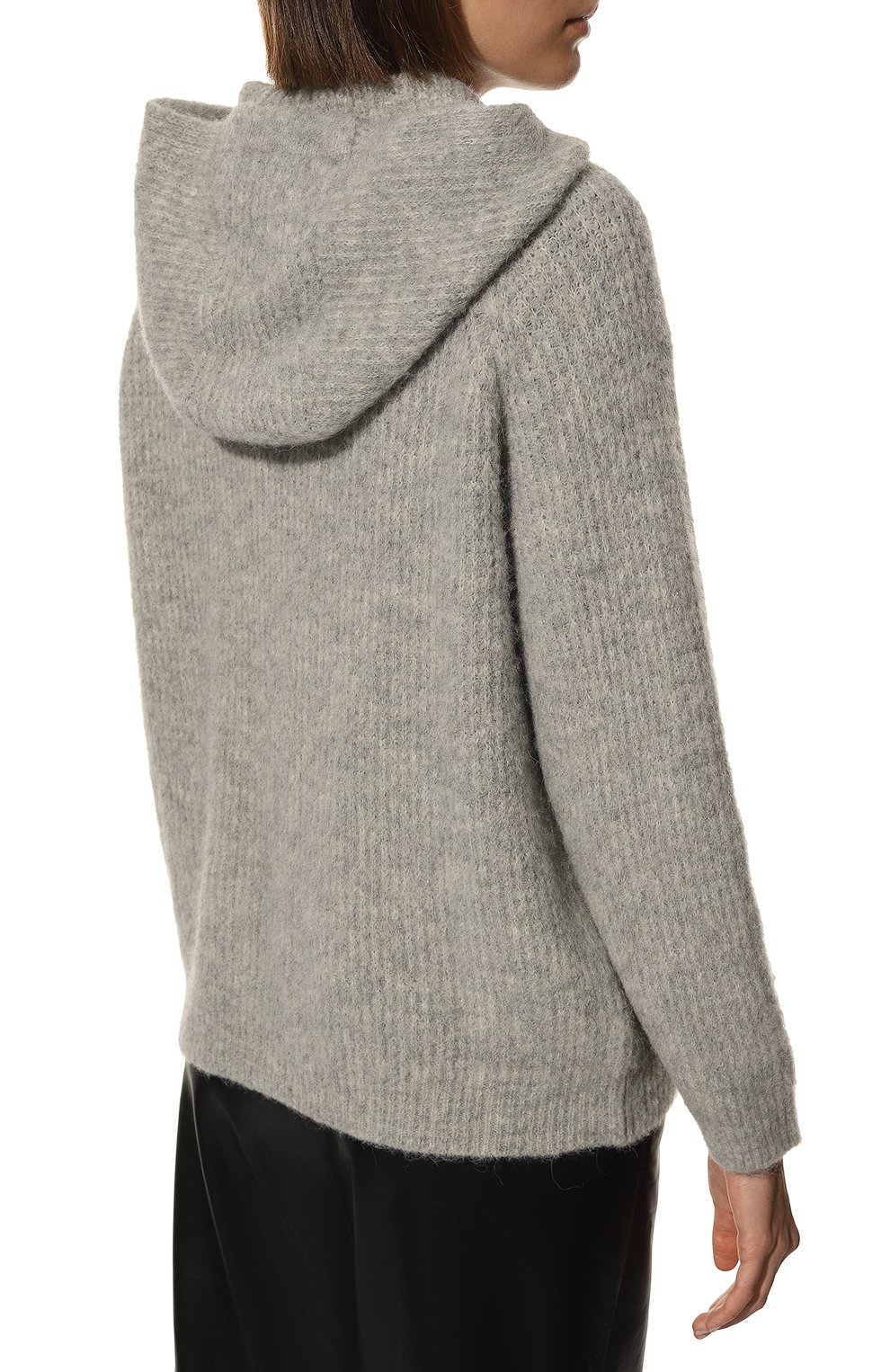 Шерстяной кардиган EMPORIO ARMANI серого цвета по цене 53050 руб., арт. 6L2MWT/2M21Z, фото 4 Шерстяной кардиган EMPORIO ARMANI, арт. 6L2MWT/2M21Z, фото 4