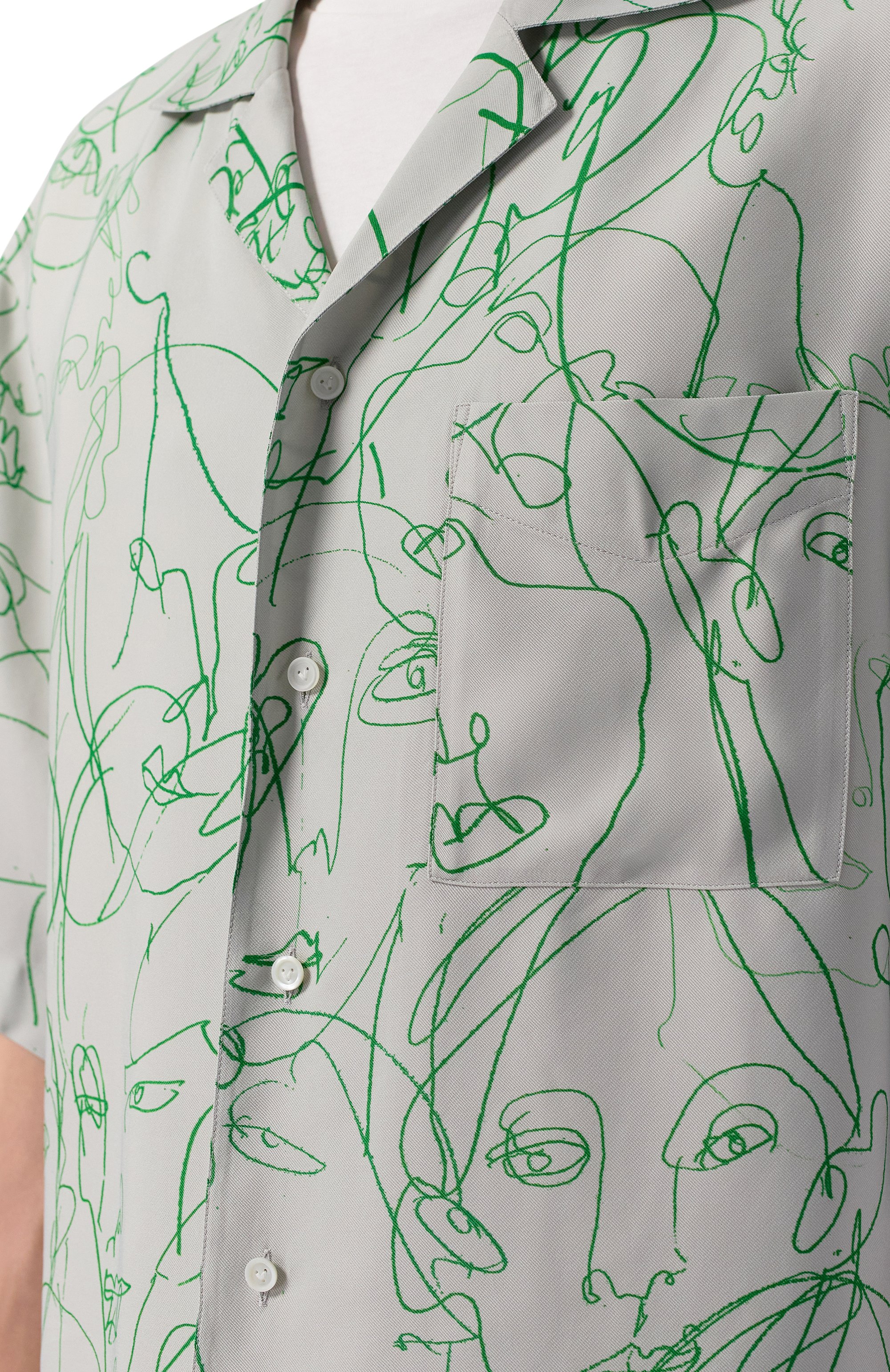 Рубашка из вискозы и шелка BOTTEGA VENETA, арт. 866598/V6JK0, фото 5