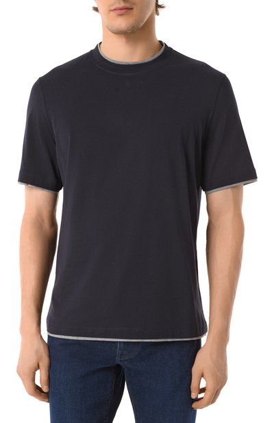 Хлопковая футболка BRUNELLO CUCINELLI, арт. M0B137427, фото 3