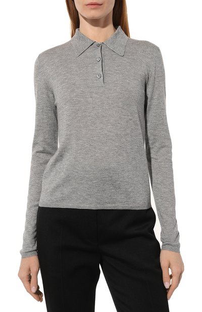 Поло из кашемира и шелка PRADA, арт. P24N1H-10G4-F0031-221, фото 3