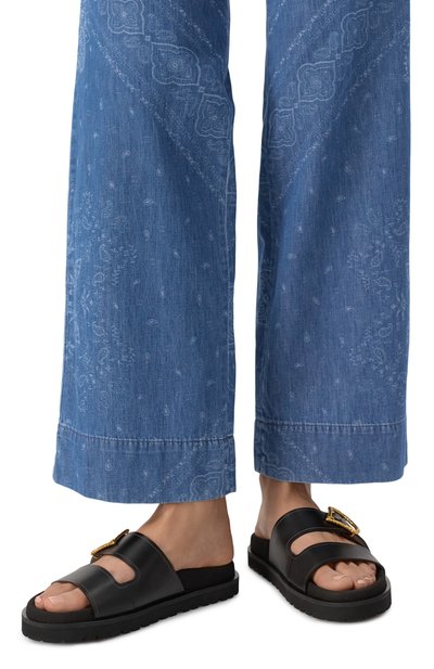 Кожаные шлепанцы sr sea scale SERGIO ROSSI, арт. B11510/MMVT06, фото 3