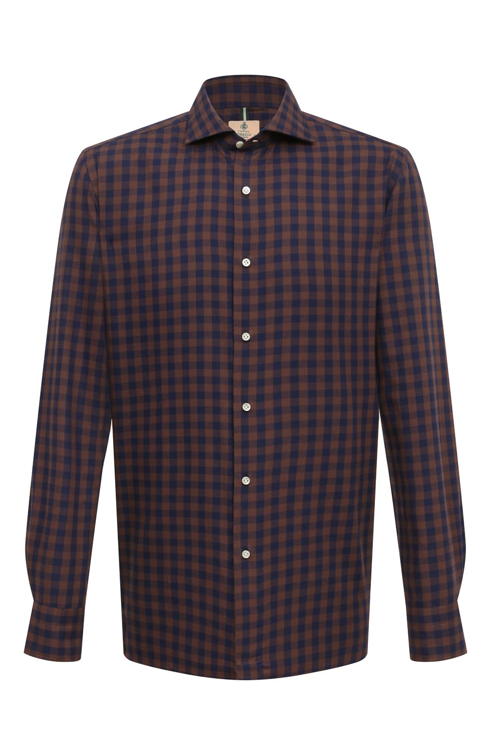 Хлопковая рубашка LUIGI BORRELLI разноцветного цвета по цене 41450 руб., арт. SR3752, фото 1 Хлопковая рубашка LUIGI BORRELLI, арт. SR3752, фото 1