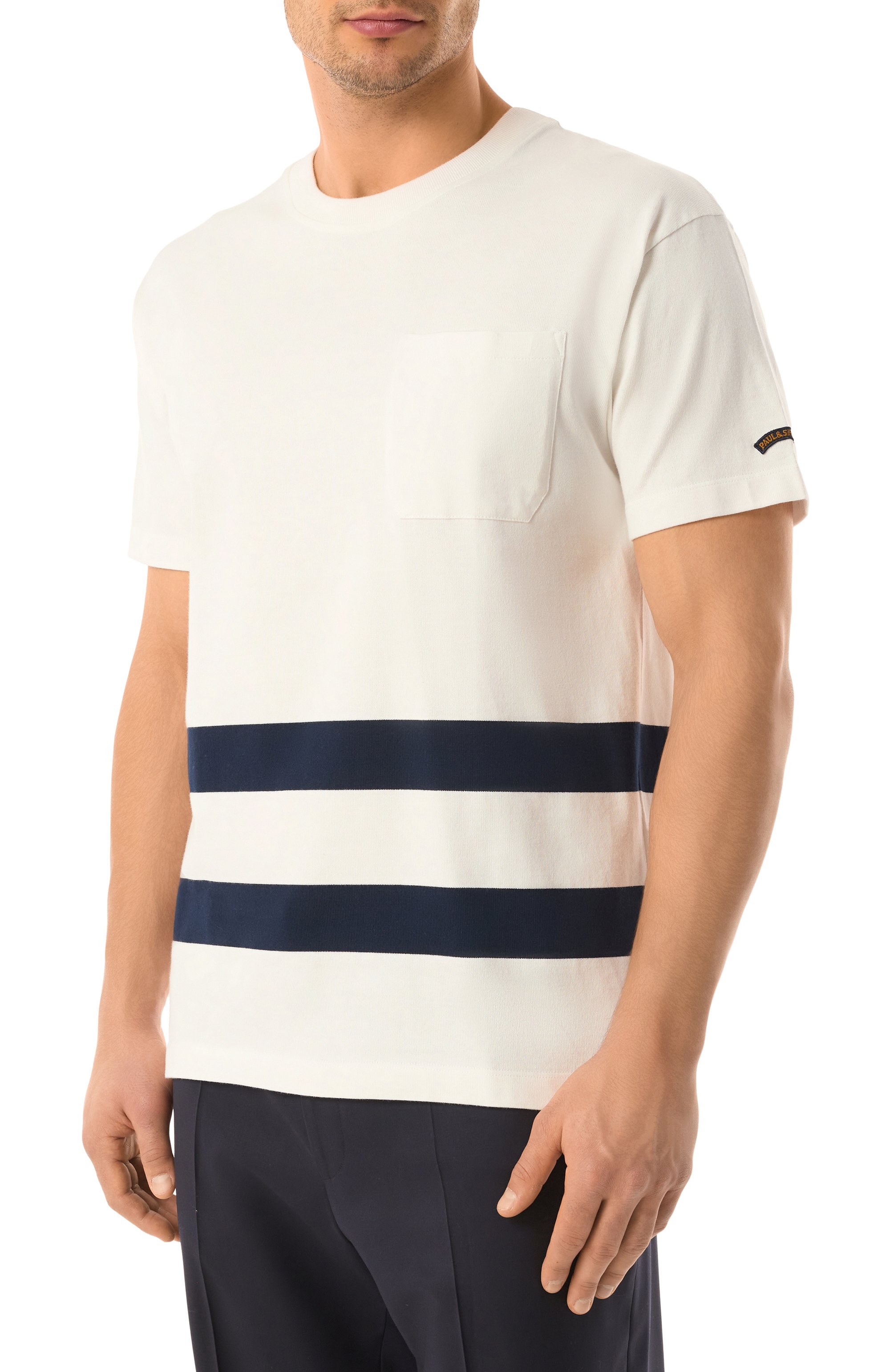Хлопковая футболка PAUL&SHARK, арт. 25411034, фото 3