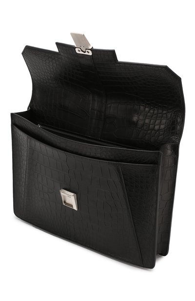 Портфель из кожи аллигатора ZILLI, арт. MJL-0BB08-10100/0001/AMIS, фото 4