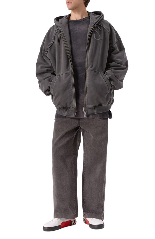 Хлопковая толстовка Juun.J JC5141P084 Серый  JC5141P084 Фото 2