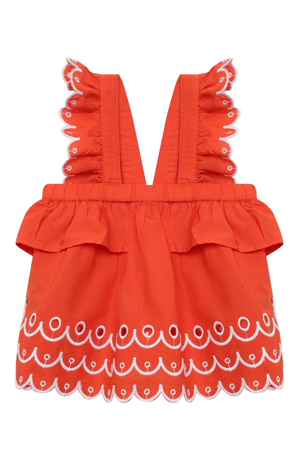 Комплект из топа и шорт STELLA MCCARTNEY кораллового цвета по цене 7455 руб., арт. 602544/SQK79/9M, фото 2 Комплект из топа и шорт STELLA MCCARTNEY, арт. 602544/SQK79/9M, фото 2