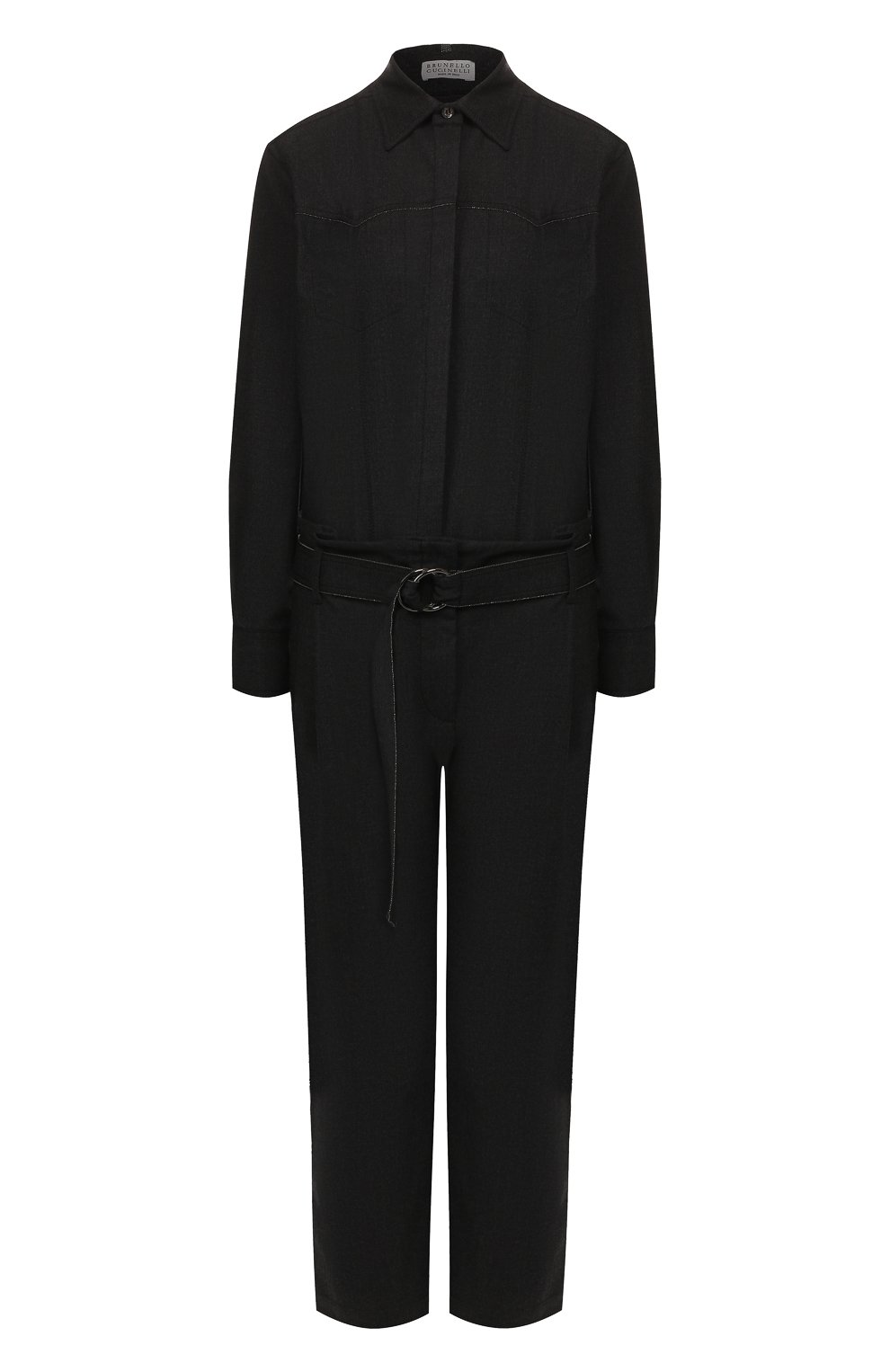 Шерстяной комбинезон BRUNELLO CUCINELLI темно-серого цвета по цене 399500 руб., арт. MA148P7109, фото 1 Шерстяной комбинезон BRUNELLO CUCINELLI, арт. MA148P7109, фото 1