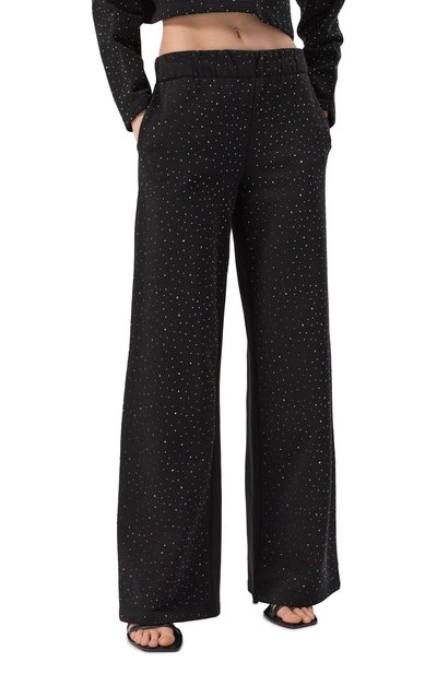 Хлопковые брюки FLASHIN черного цвета по цене 28740 руб., арт. SS24BRS, фото 3 Хлопковые брюки FLASHIN, арт. SS24BRS, фото 3