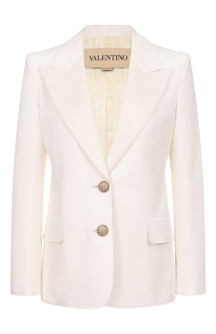 Женский жакет из хлопка и льна VALENTINO, арт. 7B3CE465/8T1