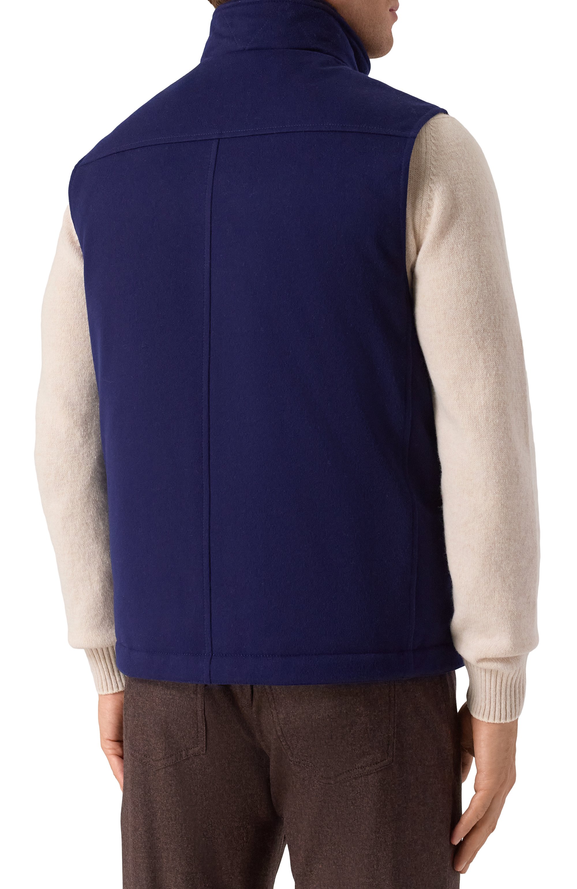 Пуховый жилет с отделкой из овчины BRUNELLO CUCINELLI, арт. MM4701646, фото 4