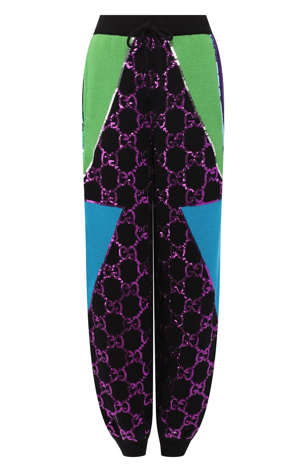 Шерстяные брюки с декоративной отделкой GUCCI, арт. 540189/X994A, фото 1