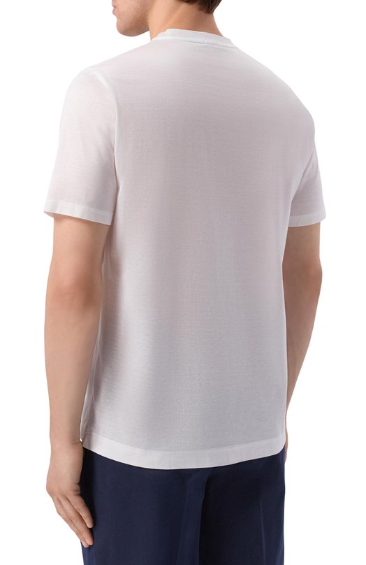 Хлопковая футболка Capobianco 20M660.MK00._001 Белый  20M660.MK00._001 Фото 4