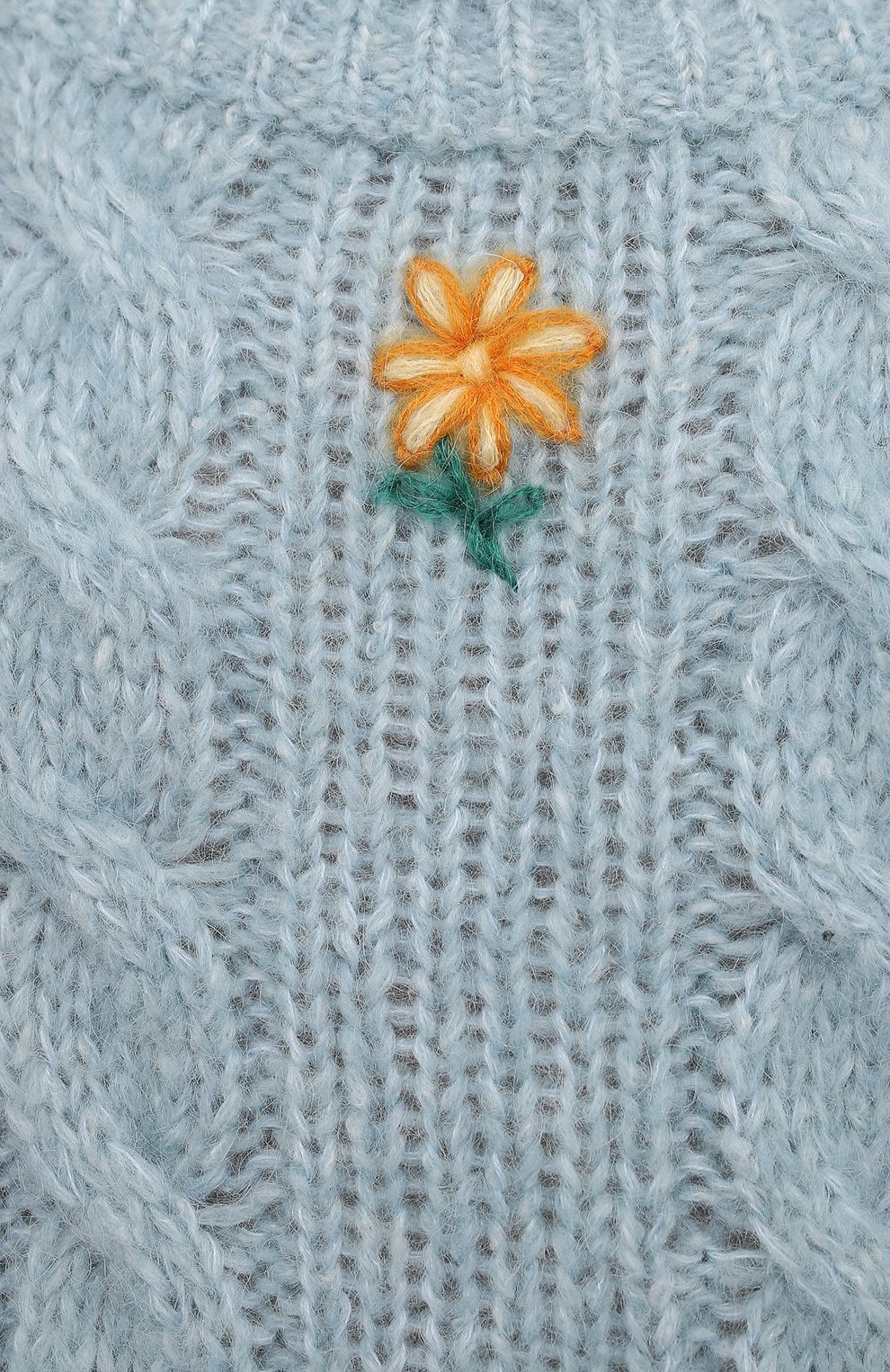 Шерстяной пуловер ALESSANDRA RICH голубого цвета по цене 54400 руб., арт. FAB2461-K3212, фото 5 Шерстяной пуловер ALESSANDRA RICH, арт. FAB2461-K3212, фото 5