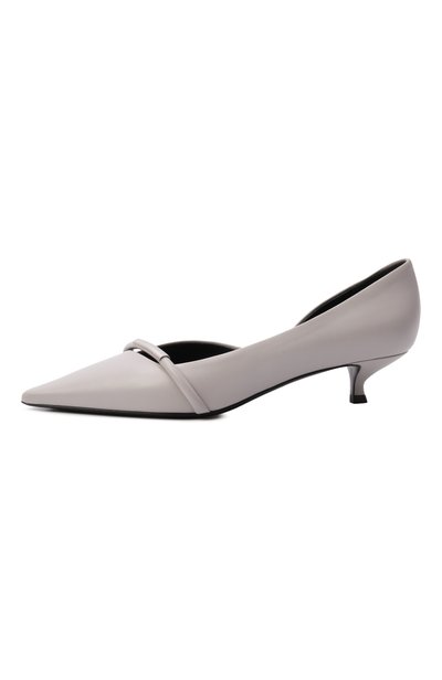 Кожаные туфли GIORGIO ARMANI светло-серого цвета по цене 115500 руб., арт. GW003330/AF10766, фото 4 Кожаные туфли GIORGIO ARMANI, арт. GW003330/AF10766, фото 4