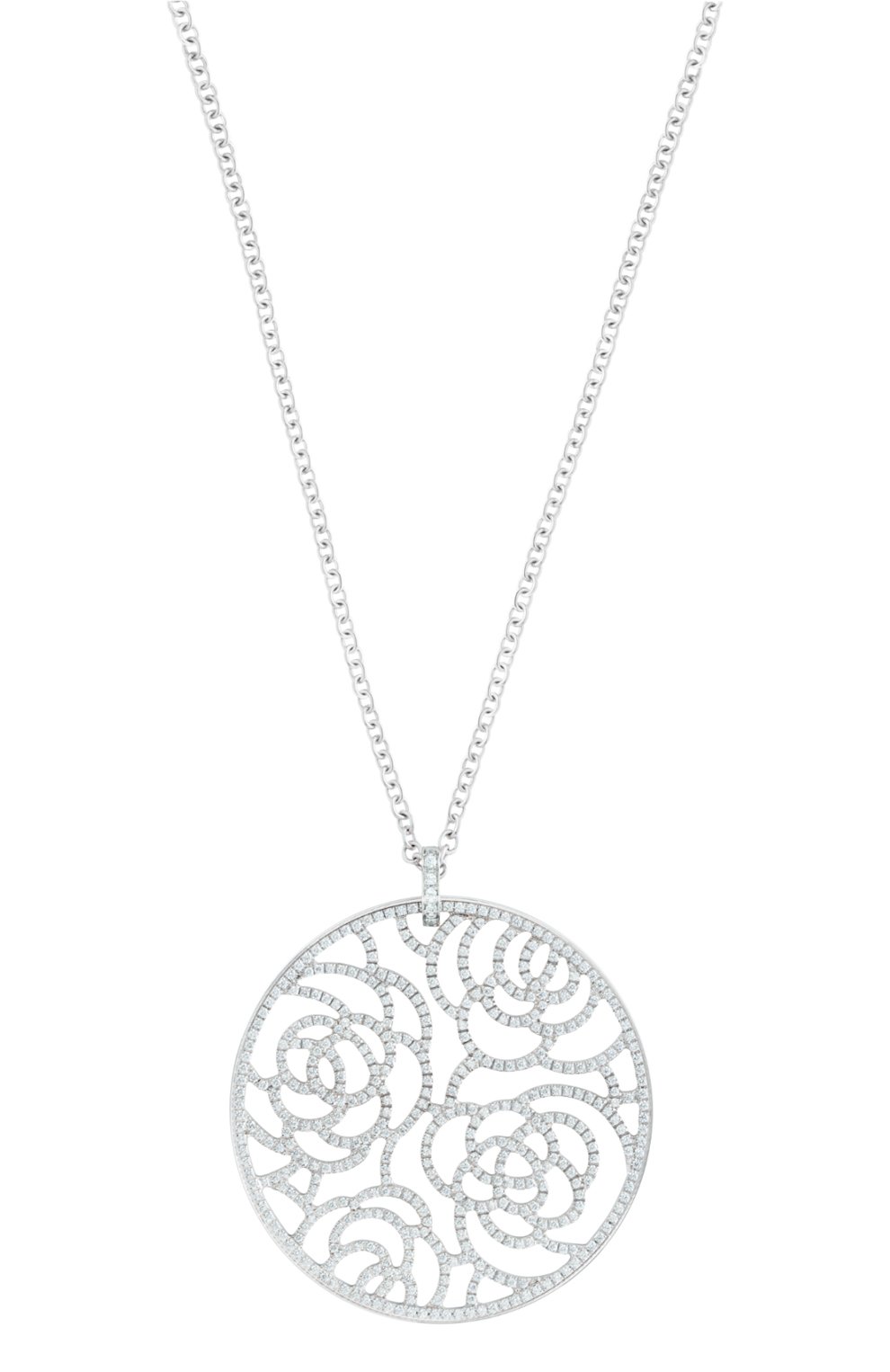 Кулон CHANEL бесцветного цвета по цене 3729600 руб., арт. J10177, фото 1 Кулон CHANEL, арт. J10177, фото 1