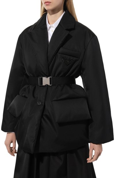 Пуховик PRADA черного цвета по цене 280000 руб., арт. 29T862-1WQ8-F0002-212, фото 3 Пуховик PRADA, арт. 29T862-1WQ8-F0002-212, фото 3